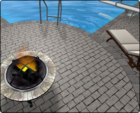 Antiqued pavers