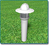 Use beacon lights to illuminate your landscape design
