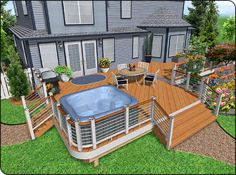 Design 3D Decks and Patios