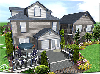 Landscape Design with 3D House