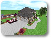 House with Porch and Brick Columns