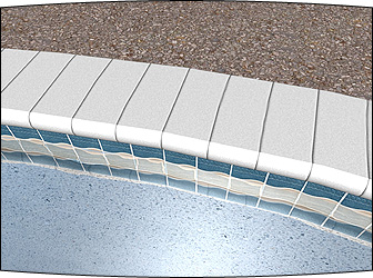 Realistic Pool Tile and Coping
