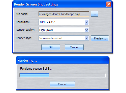 Render Dialog